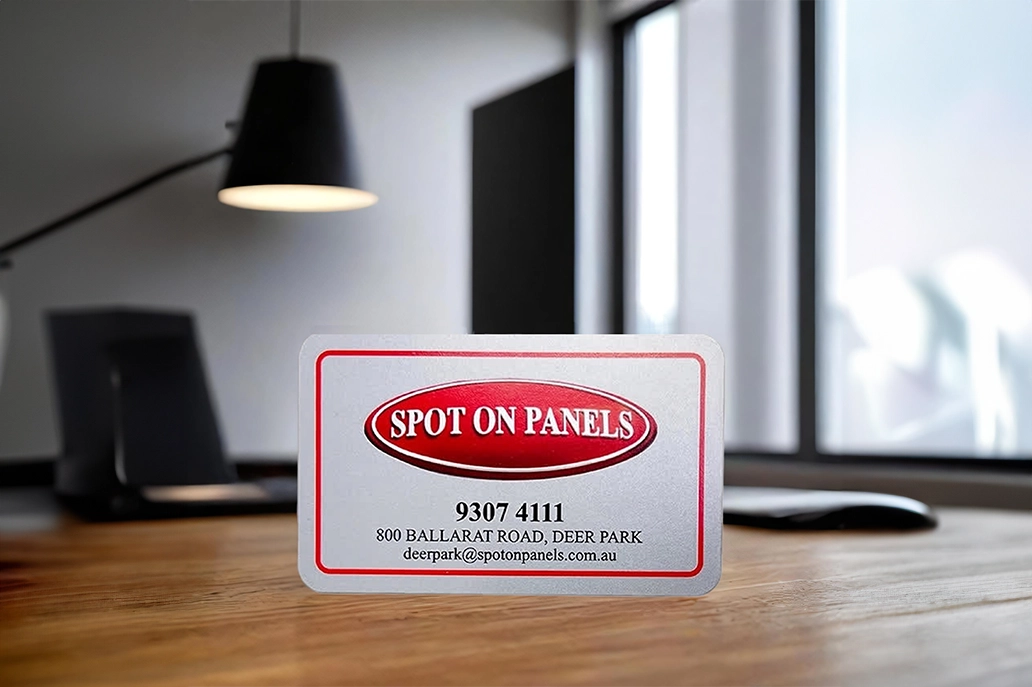 4 round corner business card in traditional landscape size with matt lamination