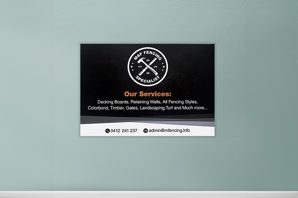 5mm corflute sign