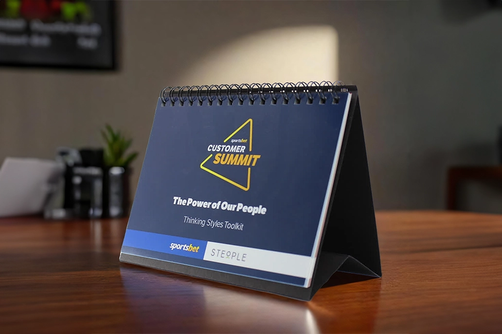 Desktop flip calendar