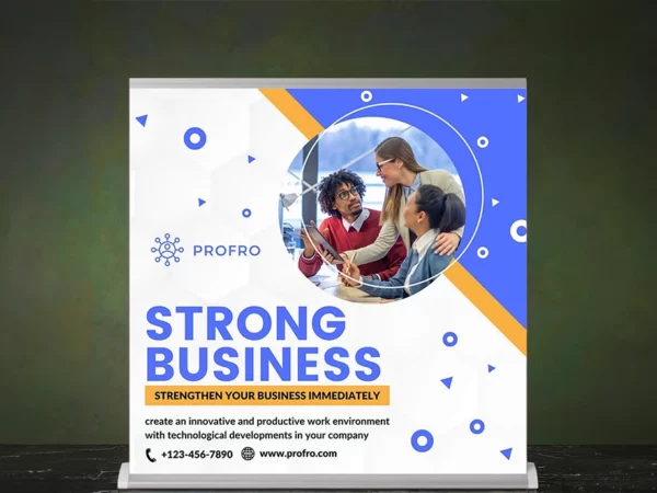 Extra wide pull up banner