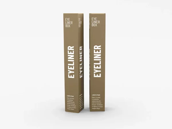 Eyeliner box in matt coated stock