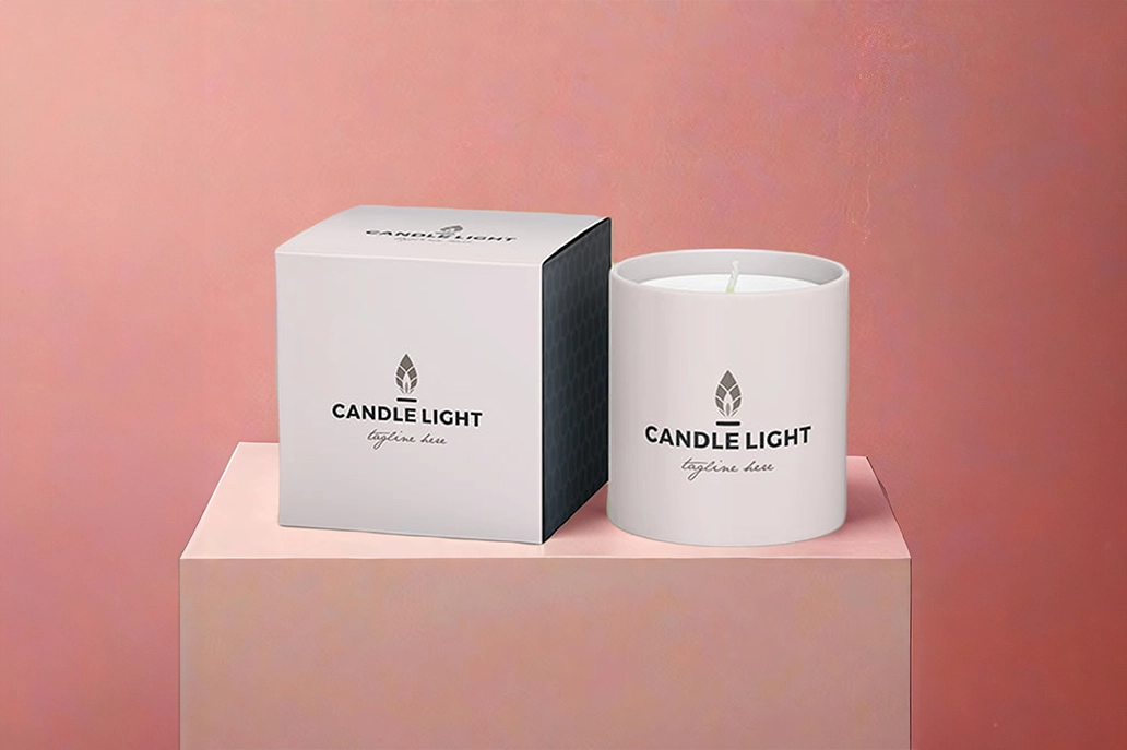 Gloss coated candle box
