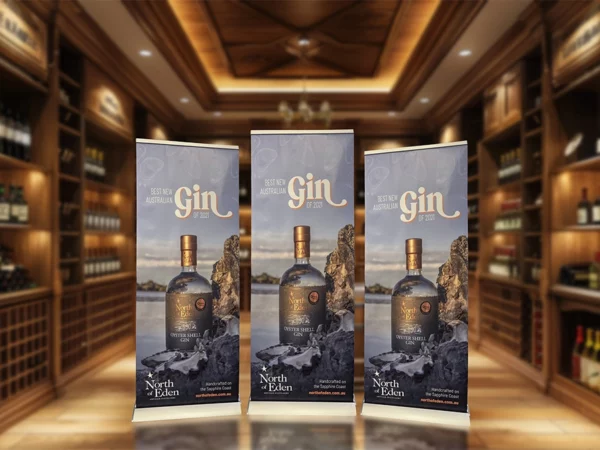 Luxury single sided banner