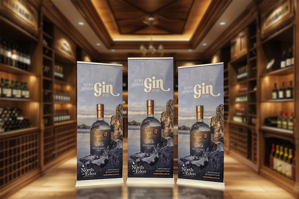Luxury single sided banner