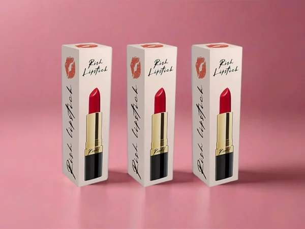 Matt coated lipstick boxes