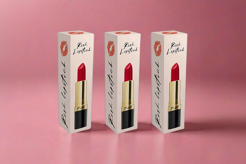 Matt coated lipstick boxes