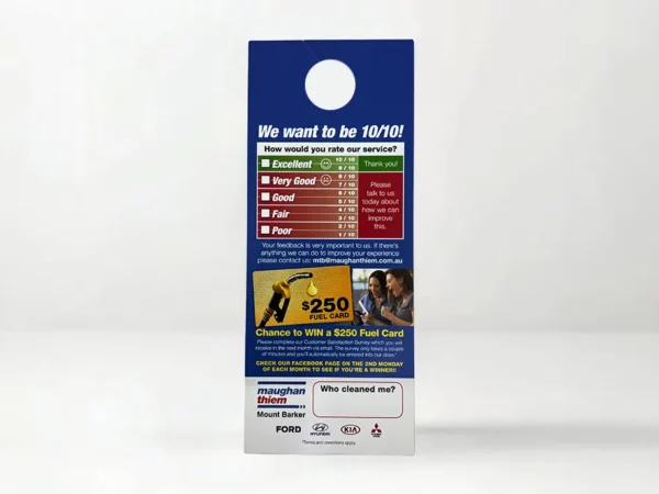 Maxi door or car hanger - Same Day Printing Indoor-Scene-2
