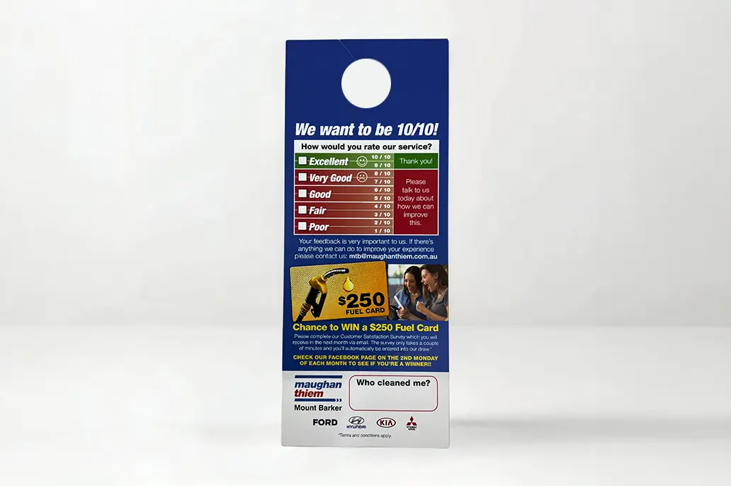Maxi door or car hanger - Same Day Printing Indoor-Scene-2