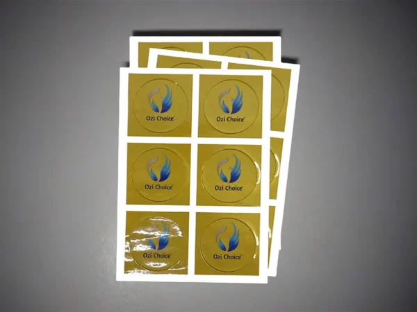 Paper Labels Gold Ink - Gloss - Same Day Printing