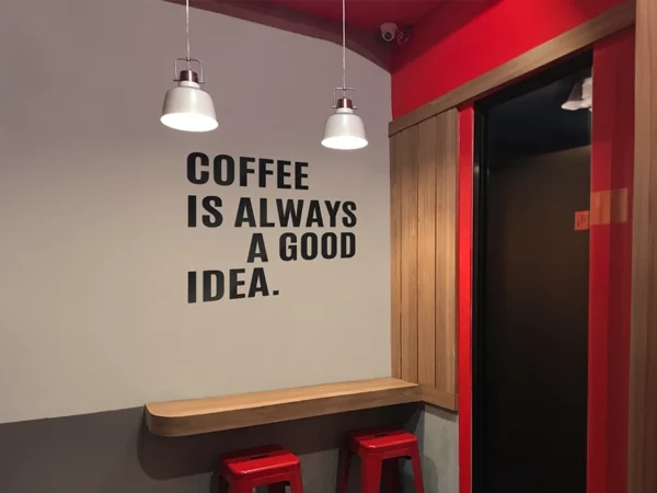 Permanent wall decal