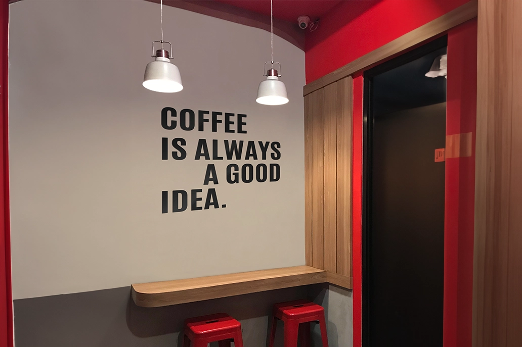 Permanent wall decal