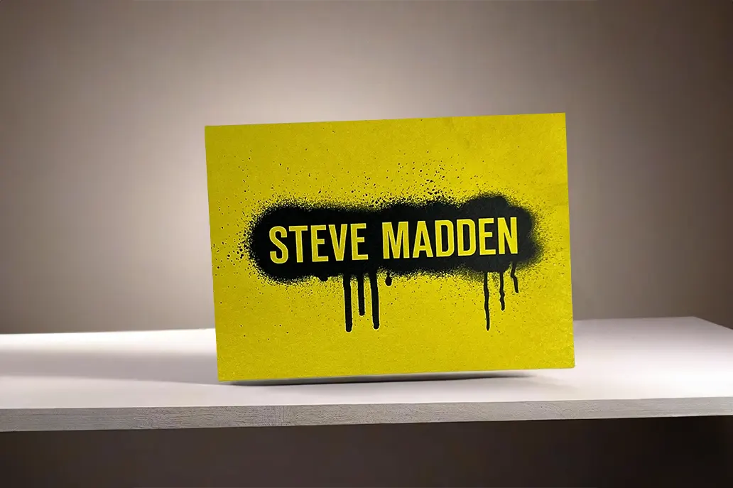 Straight cut uncoated marketing card