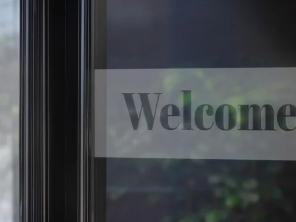 Frosted window transfer decal
