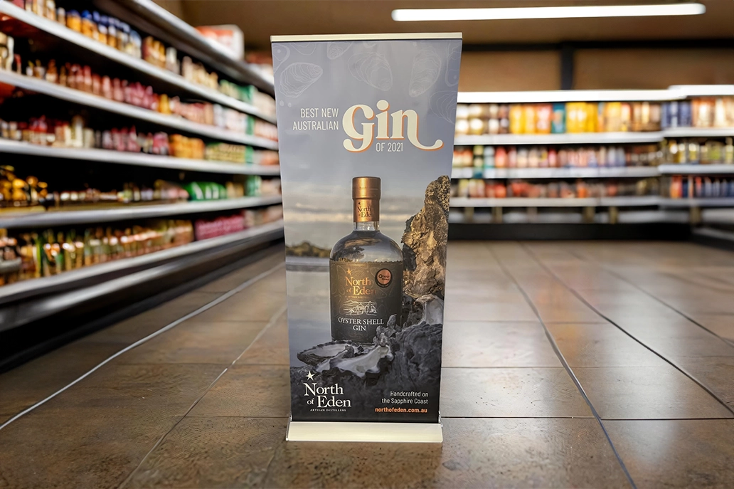 Luxury single sided banner