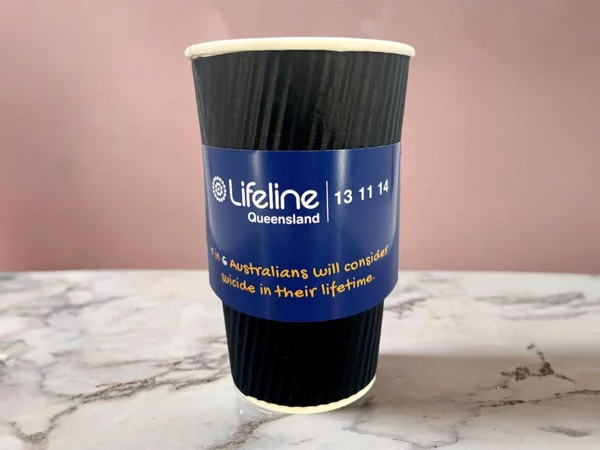 Glued coffee cup sleeves