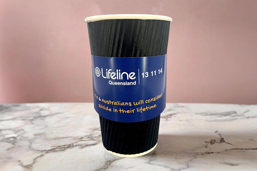 Glued coffee cup sleeves
