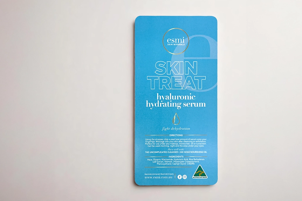 Foiled round corner marketing card
