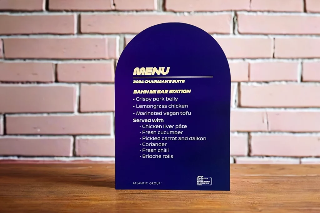 Arched_Shaped_Marketing_Card_Foil_Gold Arched shaped marketing card in gold foil