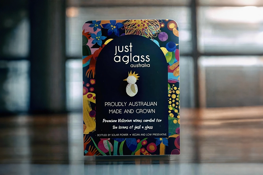 Round corner marketing card with gold foil
