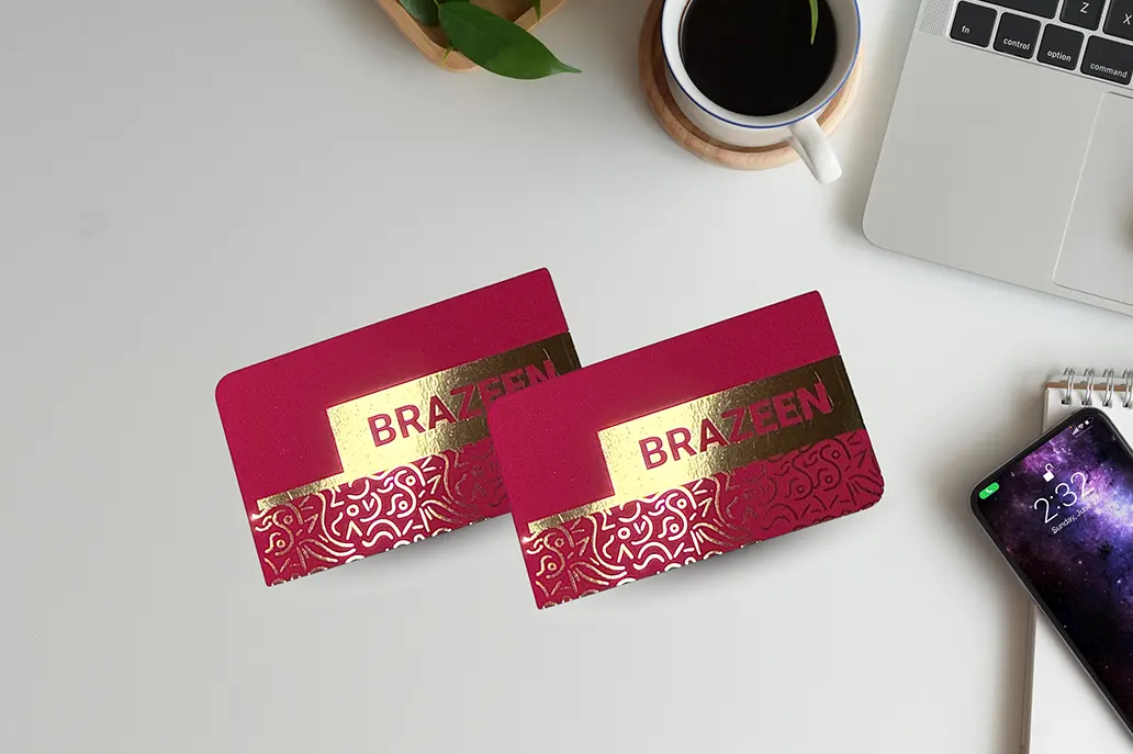 2_Round_Corners_Foil_Business_Cards_Same_Day_Printing