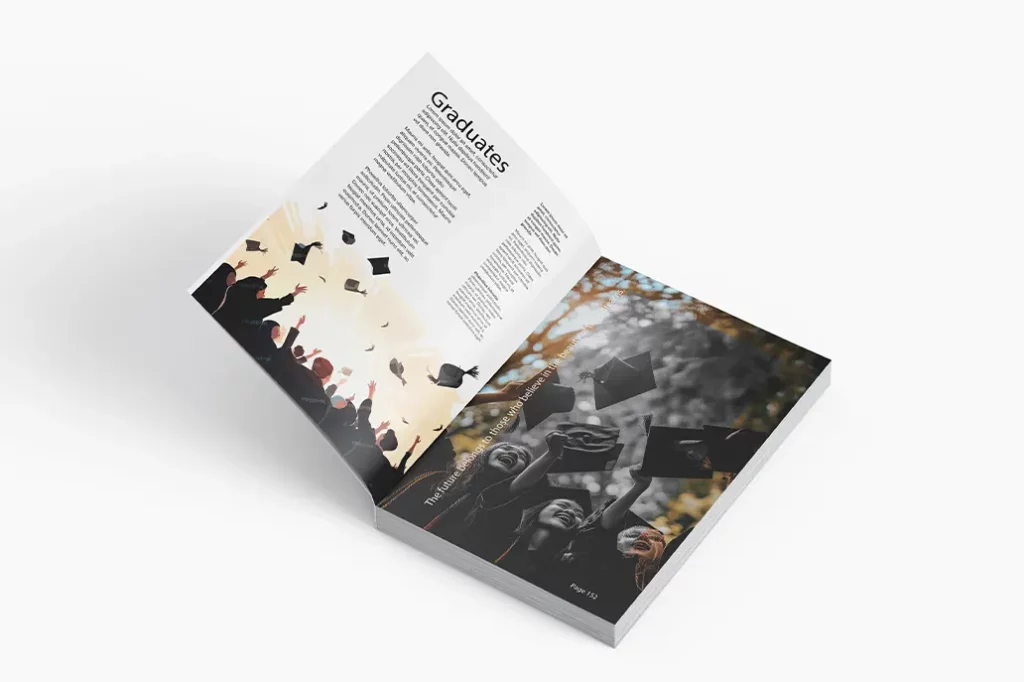 Soft Cover Book - Yearbook - Same Day Printing - Open Soft Cover Book - Yearbook - Same Day Printing - Open