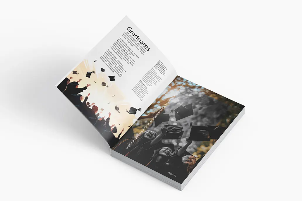 Soft Cover Book - Yearbook - Same Day Printing - Open