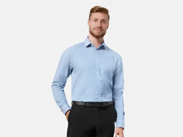 S716ML_Mens Ellison Long Sleeve Shirt_Model