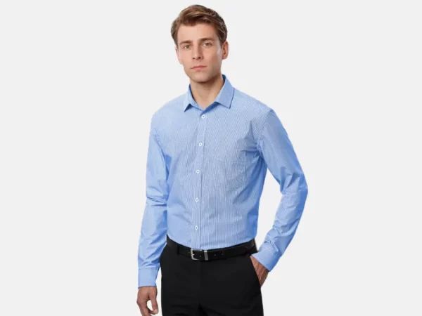 S812ML_Mens Euro Long Sleeve Shirt_Model