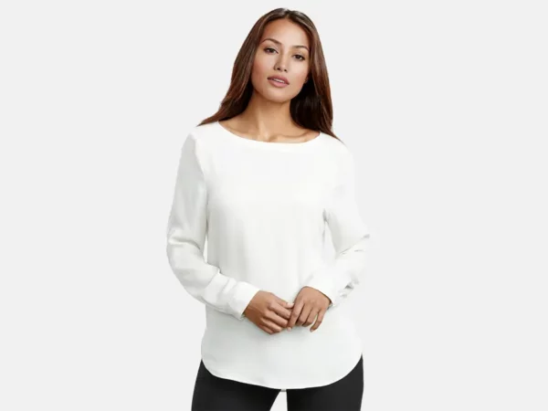S828LL_Womens Madison Boatneck Top_Model