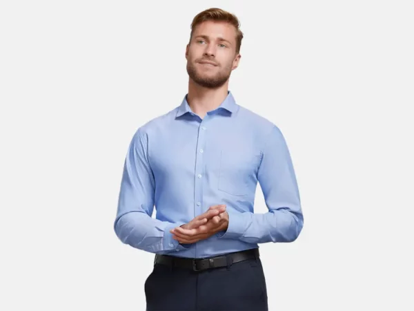 S912ML_Mens Regent Long Sleeve Shirt_Model