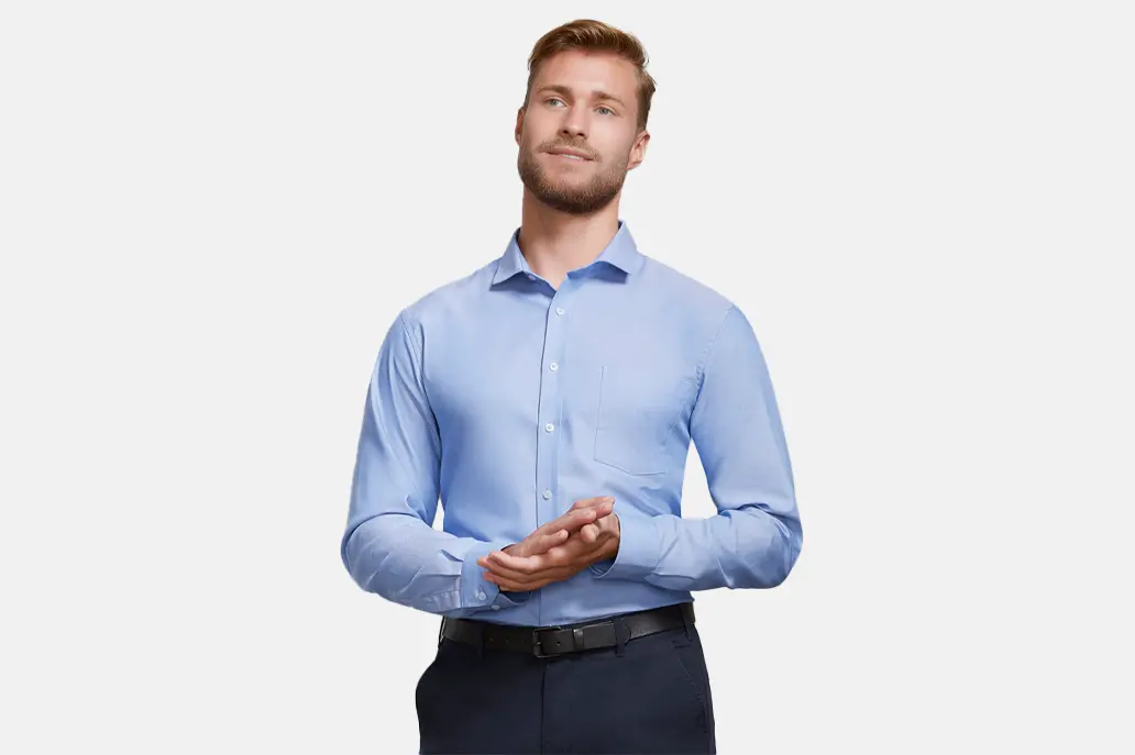 S912ML_Mens Regent Long Sleeve Shirt_Model
