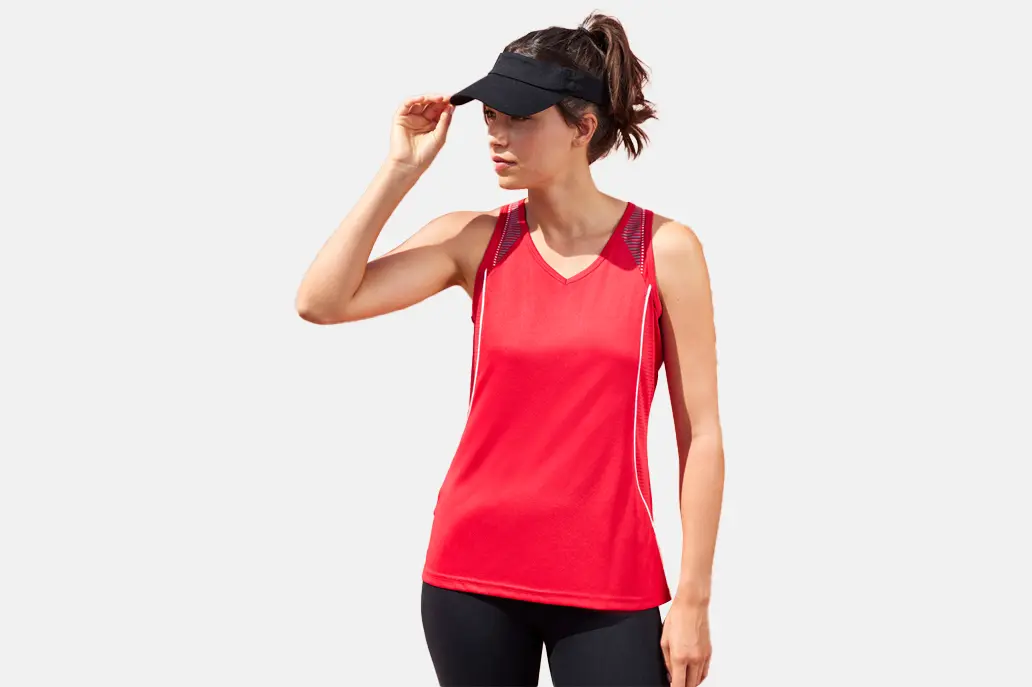 SG407L_Womens Razor Singlet_Model