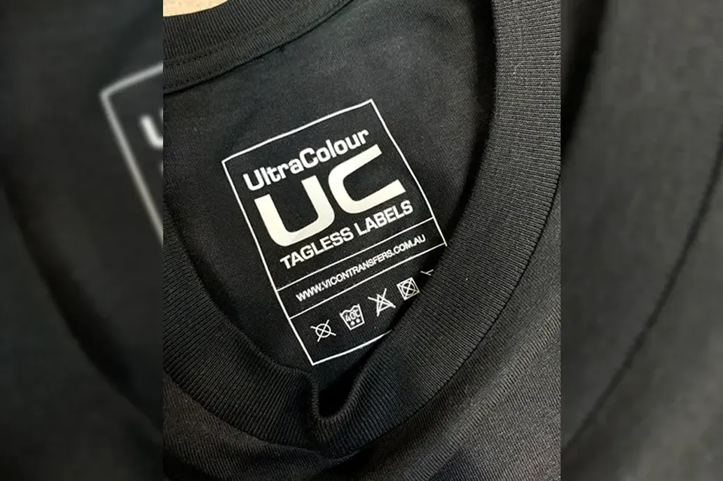 Shirt Tags - Tagless Care Labels black - Same Day Printing