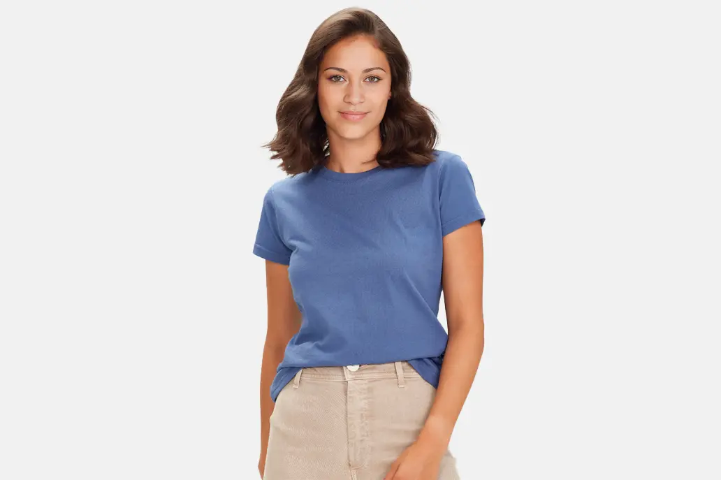T10022_Womens Ice Short Sleeve Tee_Model