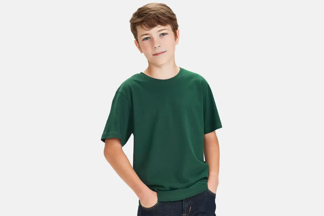 T10032_Kids Ice Short Sleeve Tee_Model