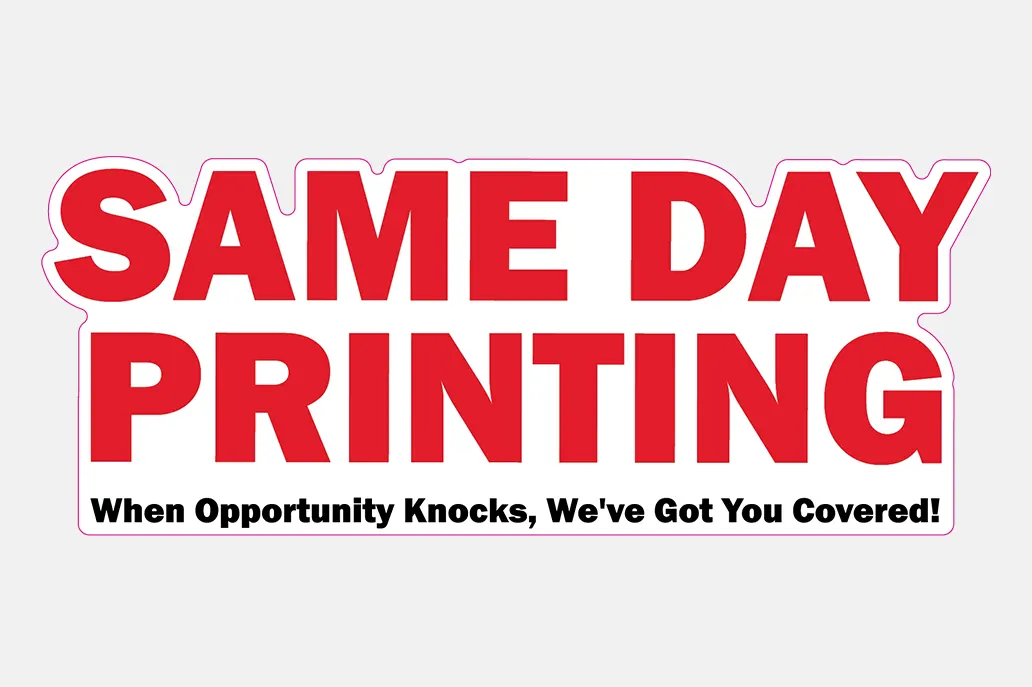 Weeding and Cutlines - Same Day Printing