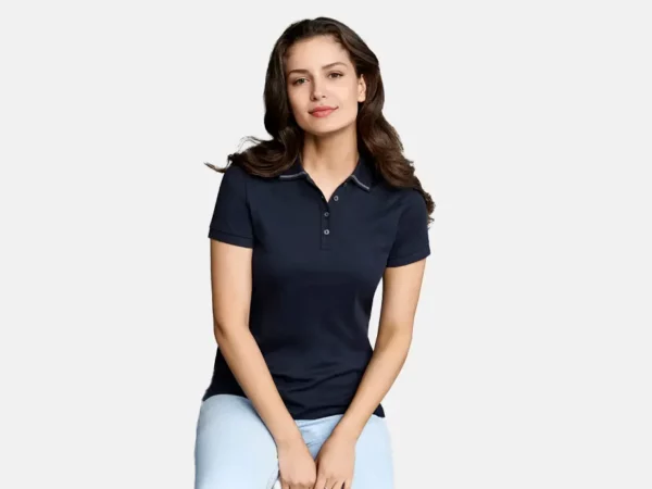 P106LS_Womens Aston Short Sleeve Polo_Model