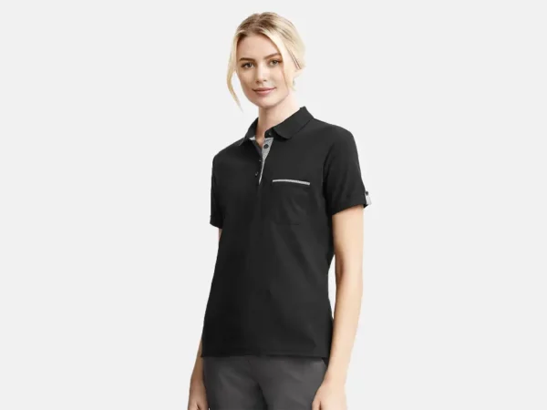 P305LS_Womens Edge Short Sleeve Polo_Model