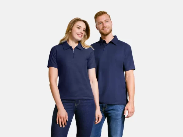 P3300_Mens Micro Waffle Short Sleeve Polo - Model
