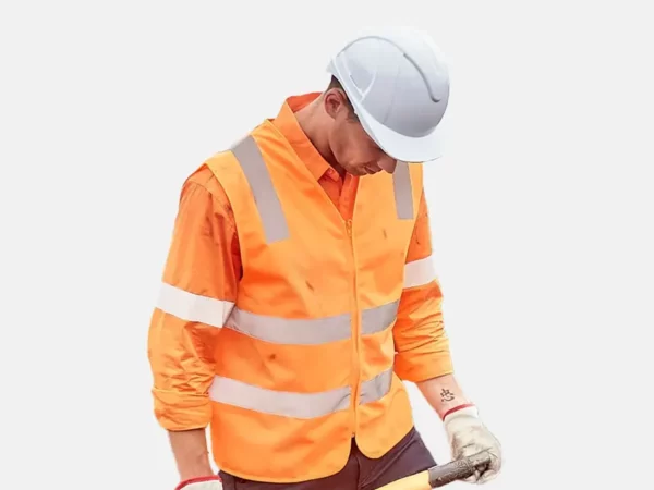 Unisex Hi Vis VIC Rail Zip Vest_ZV687