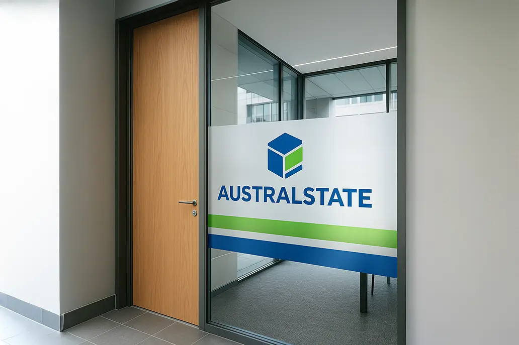Printed Logo Frosted Band Window Sticker - Same Day Printing