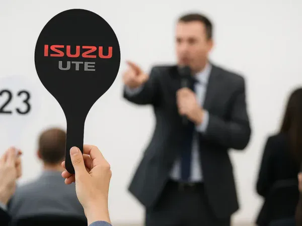 Isuzu UTE - Action Paddles - Same Day Printing
