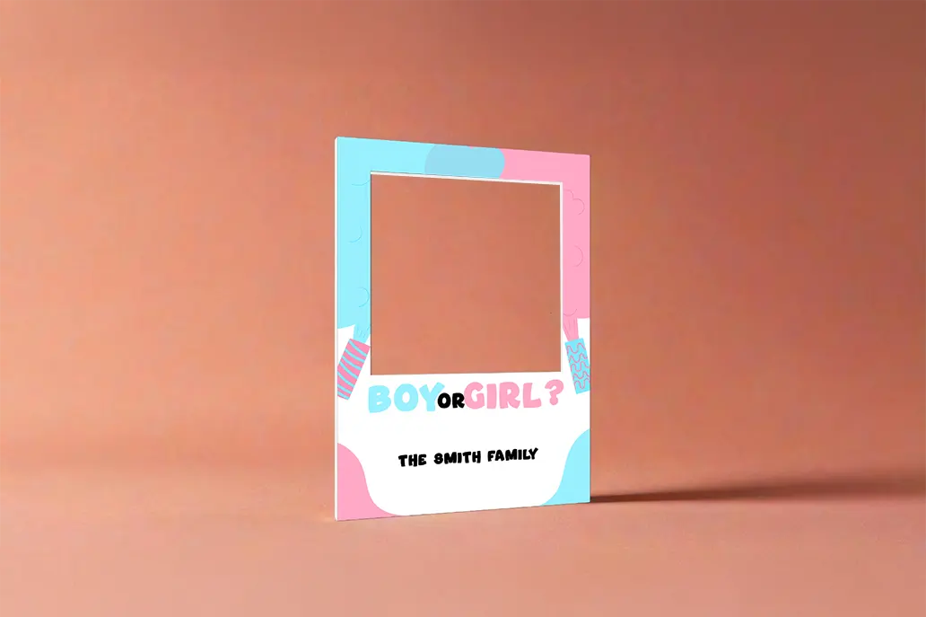 Selfie Frame - Gender Reveal - Same Day Printing