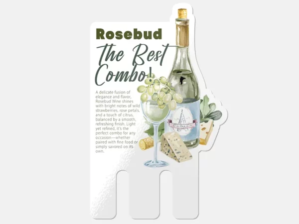 RoseBud Wine - Case Card - Same Day Printing