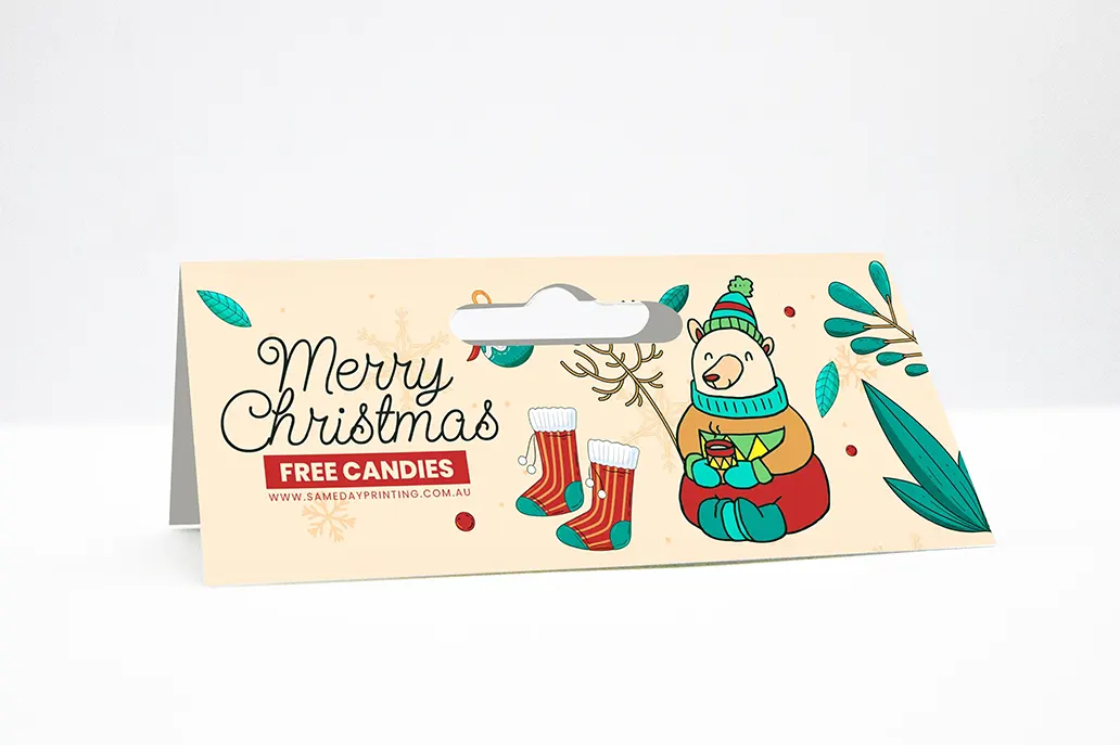 Bag Toppers - Header Cards - Business Christmas Shop - Same Day Printing