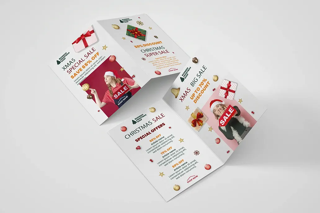 Brochures - Business Christmas Shop - Same Day Printing