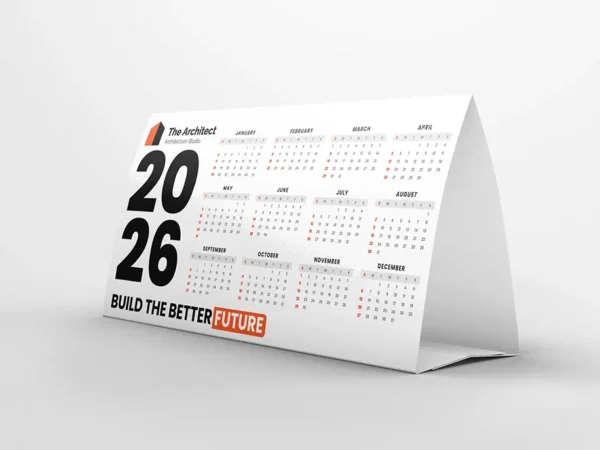 Clip Lock Desktop Calendars - Business Christmas Shop - Same Day Printing