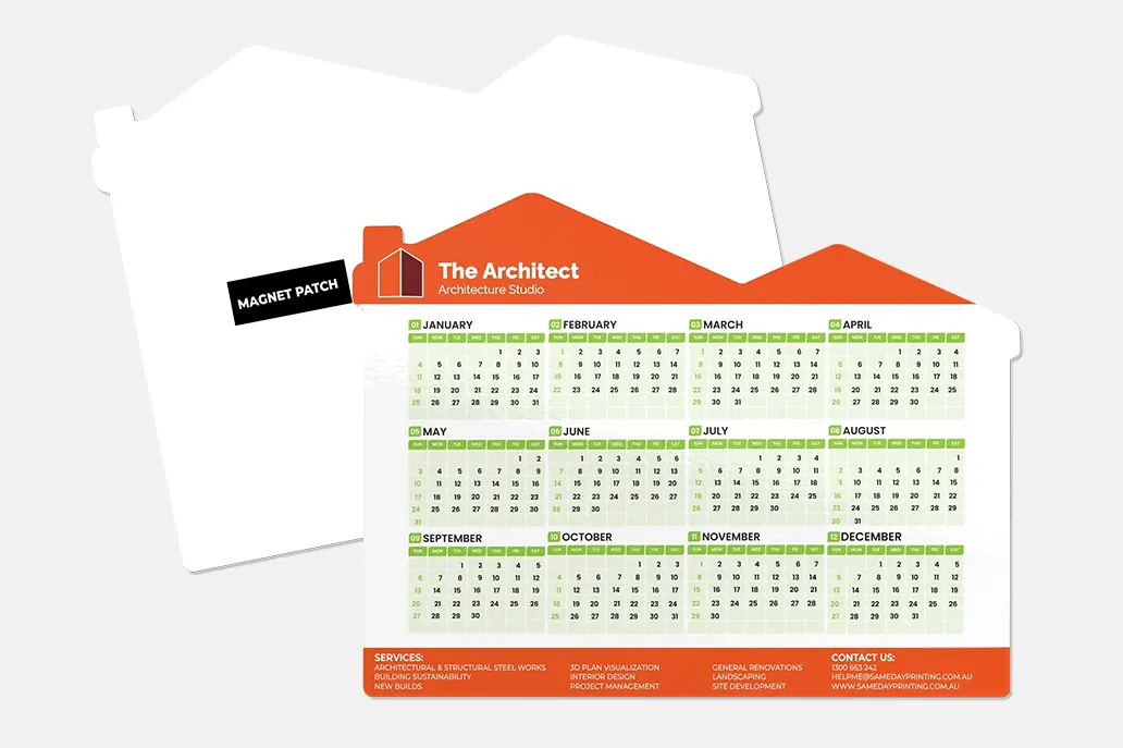 Fridge Magnet Calendars - Business Christmas Shop - Same Day Printing