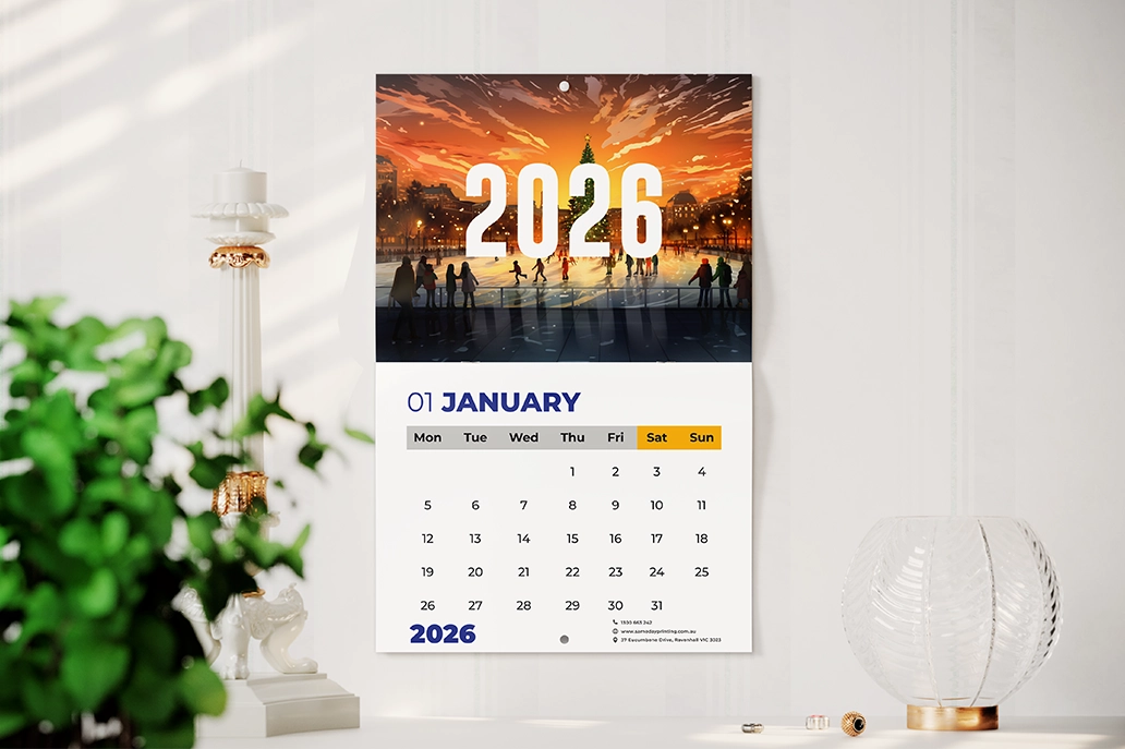 Wall Calendar - Business Christmas Shop - Same Day Printing