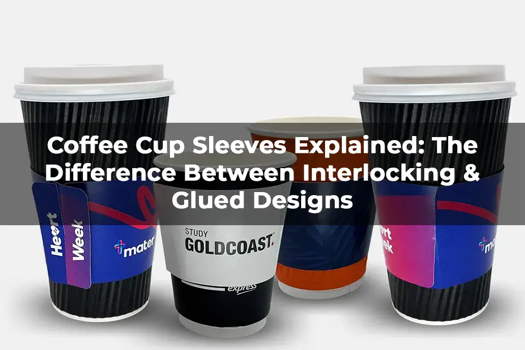 The Difference Between Interlocking & Glued Designs - Coffee Cup Sleeves - Same Day Printing